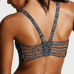 Victoria’s Secret plunging strappy back sports bra